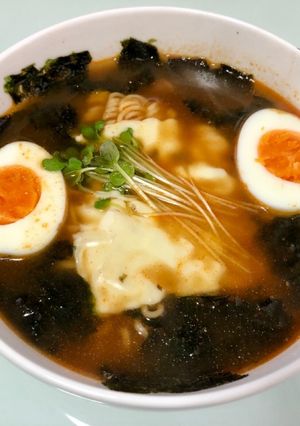サッポロ一番韓国のりチーズ旨辛ラーメン-レシピのメイン写真