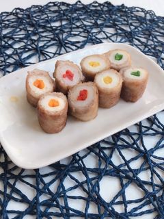ちくわの肉巻き(カラフルちくわ)-レシピのメイン写真