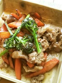 春野菜と豚肉のごま油炒め-レシピのメイン写真