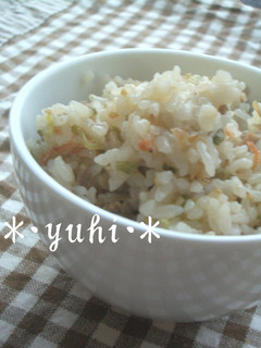 旦那絶賛☆茹で豚で炊き込みご飯-レシピのメイン写真