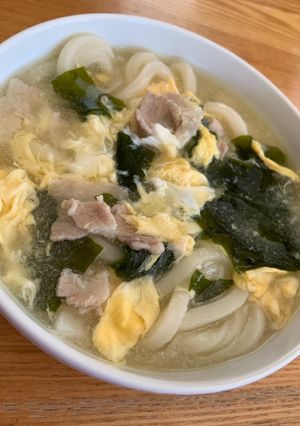 簡単あんかけ☆かき玉わかめうどん-レシピのメイン写真