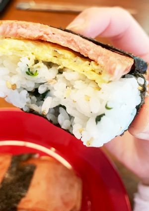 パクチーとゴマのスパム-レシピのメイン写真