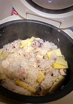 白出しで簡単たけのこご飯(雑穀入り）-レシピのメイン写真