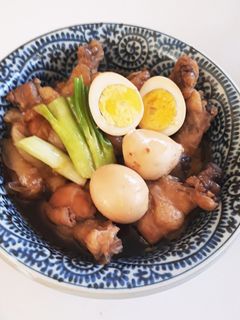 圧力鍋で時短!手羽元と卵の煮込み-レシピのメイン写真