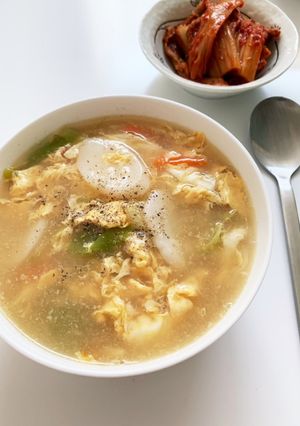 【韓国家庭料理】トック ー韓国のお雑煮ー-レシピのメイン写真
