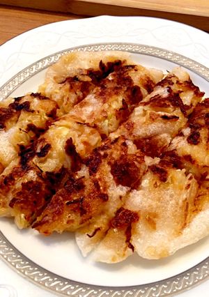 おもちとキャベツでお好み焼き風〜-レシピのメイン写真