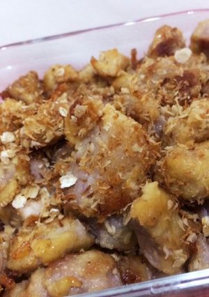 揚げない。豚肉のコロコロ唐揚げ-レシピのメイン写真