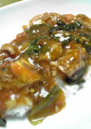 豚肉レタストマトのあんかけご飯（白菜可）-レシピのメイン写真