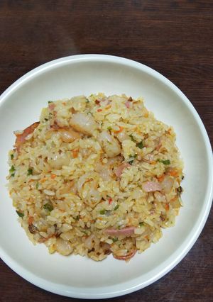 チャーハン(エビ、他いろいろ入れて)-レシピのメイン写真