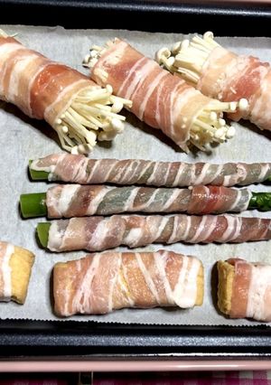 ホットプレートで豚巻き野菜-レシピのメイン写真