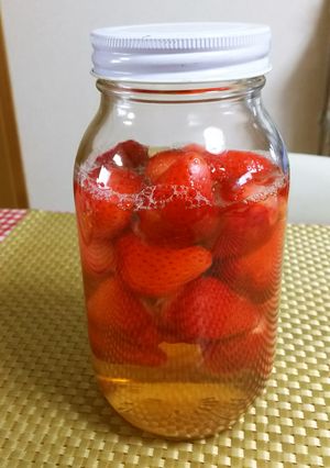 ★簡単！ヘルシーで美味しい＊いちご酢＊♪-レシピのメイン写真