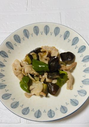 なすピーマンとバラ肉味噌炒め-レシピのメイン写真
