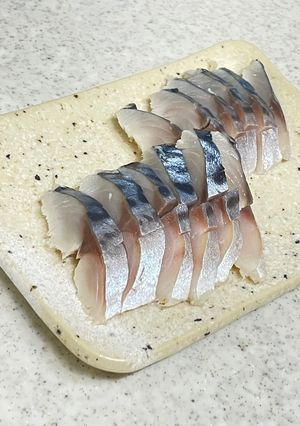 魚屋直伝⭐︎塩さばとかんたん酢で簡単しめ鯖-レシピのメイン写真