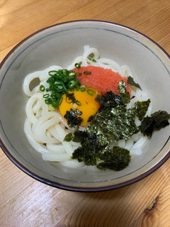 簡単すぎる明太釜玉うどん-レシピのメイン写真