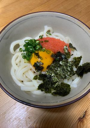 簡単すぎる明太釜玉うどん-レシピのメイン写真