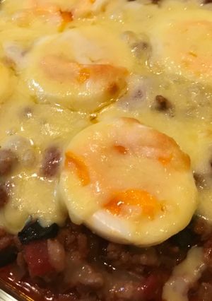 ミートソースのチーズ焼き-レシピのメイン写真