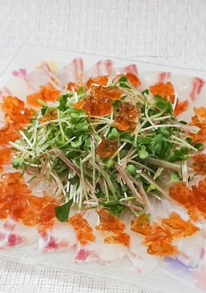 薬味たっぷり！キラキラジュレのお刺身-レシピのメイン写真
