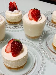 しっとり濃厚レアチーズケーキたち♡-レシピのメイン写真