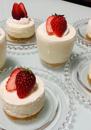 しっとり濃厚レアチーズケーキたち♡-レシピのメイン写真