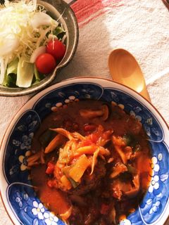 きのこたっぷり煮込みハンバーグ!-レシピのメイン写真