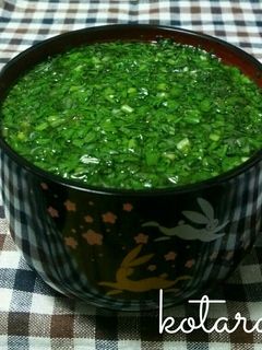春菊の味噌汁-レシピのメイン写真