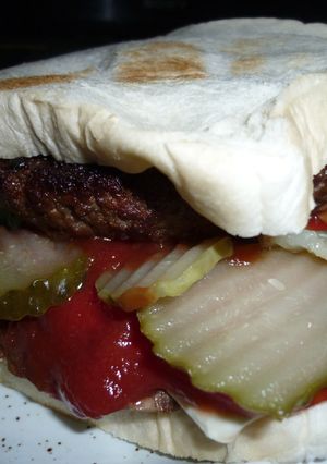 食パンで、ダブルチーズバーガー-レシピのメイン写真
