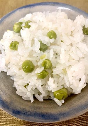 家族好みの塩梅☆グリーンピースご飯!-レシピのメイン写真