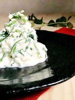 簡単 セリと豆腐で白和え-レシピのメイン写真