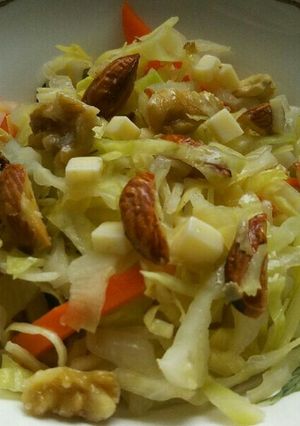 ナッツとチーズ入り！ゆで野菜サラダ！-レシピのメイン写真