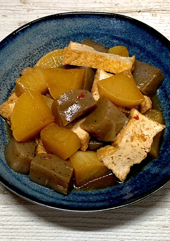 厚揚げ大根蒟蒻(こんにゃく)うまうま煮♪-レシピのメイン写真