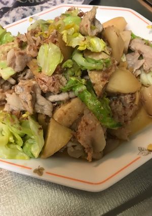 筍とキャベツのおかか炒め-レシピのメイン写真