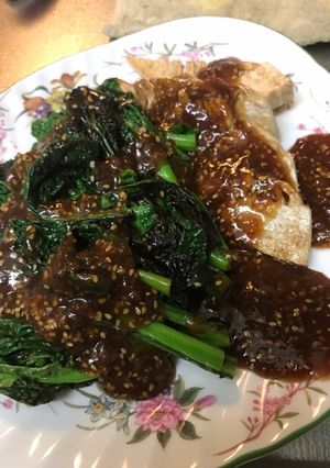 筍と菜の花の胡麻味噌たれ-レシピのメイン写真