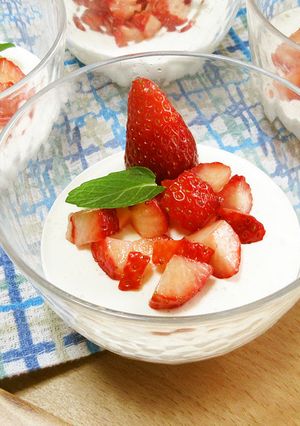 ヨーグルトと豆腐のふわふわムース♪-レシピのメイン写真