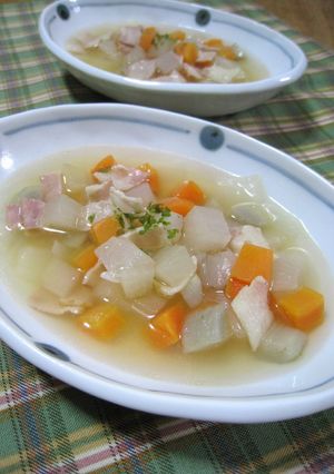 ★和ふぅ～野菜のコロコロコンソメスープ★-レシピのメイン写真