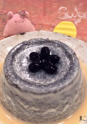 ♧ぷるるん♪レンジde黒ごまプリン-レシピのメイン写真