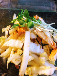 油揚げと白菜の塩こんぶあえ-レシピのメイン写真