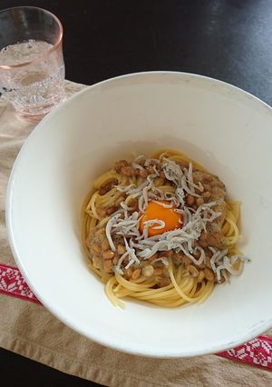 春ランチ☆ヘルシー納豆パスタ-レシピのメイン写真