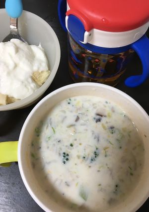 離乳食★さつま芋オートミールご飯牛乳粥-レシピのメイン写真