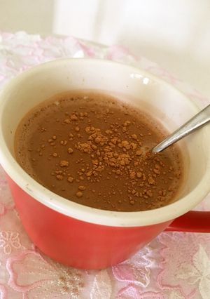 砂糖不使用の豆乳甘酒ココア(ハーブ入り)-レシピのメイン写真