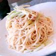 島らっきょうのパスタ