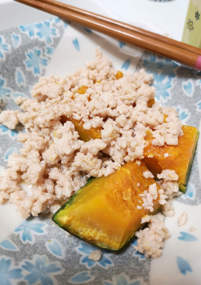 かぼちゃの鶏そぼろがけ-レシピのメイン写真