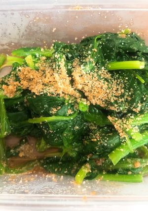 簡単時短☆レンジでほうれん草の胡麻和え-レシピのメイン写真
