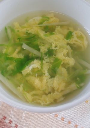 たけのことキャベツのかき玉スープ-レシピのメイン写真