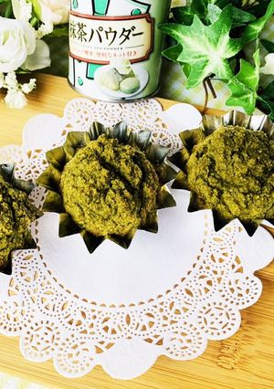 おから100%抹茶マフィン♡-レシピのメイン写真