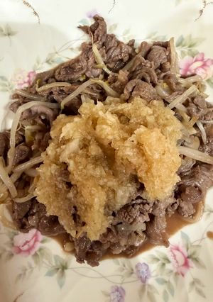 牛肉ともやしのおろしポン酢炒め-レシピのメイン写真