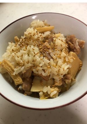 ゼロ活力なべ使用_筍おこわ-レシピのメイン写真