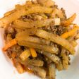 大根のスパイシーそぼろ炒め煮