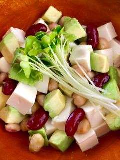豆腐とアボカドと豆水煮のコロコロサラダ-レシピのメイン写真