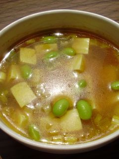 たんぱく質いっぱい✿枝豆と豆腐のスープ-レシピのメイン写真
