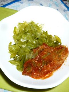 生茎ワカメ+カクテルソースのタパス-レシピのメイン写真